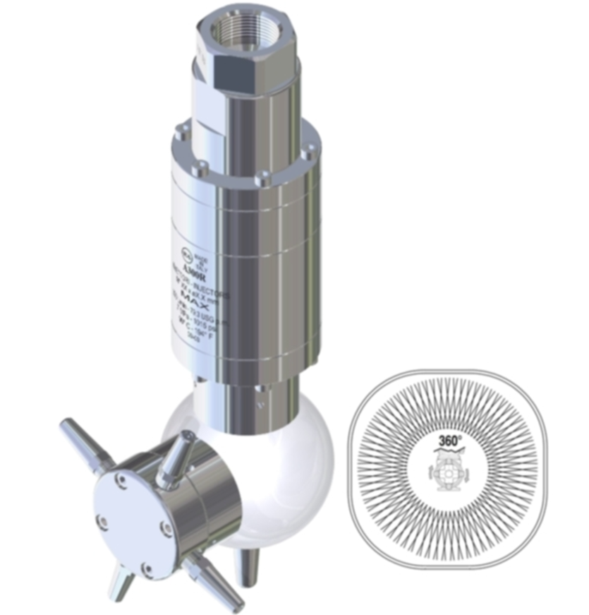 P.A. A42R-316自驱动式储罐清洗器适用于食品工业