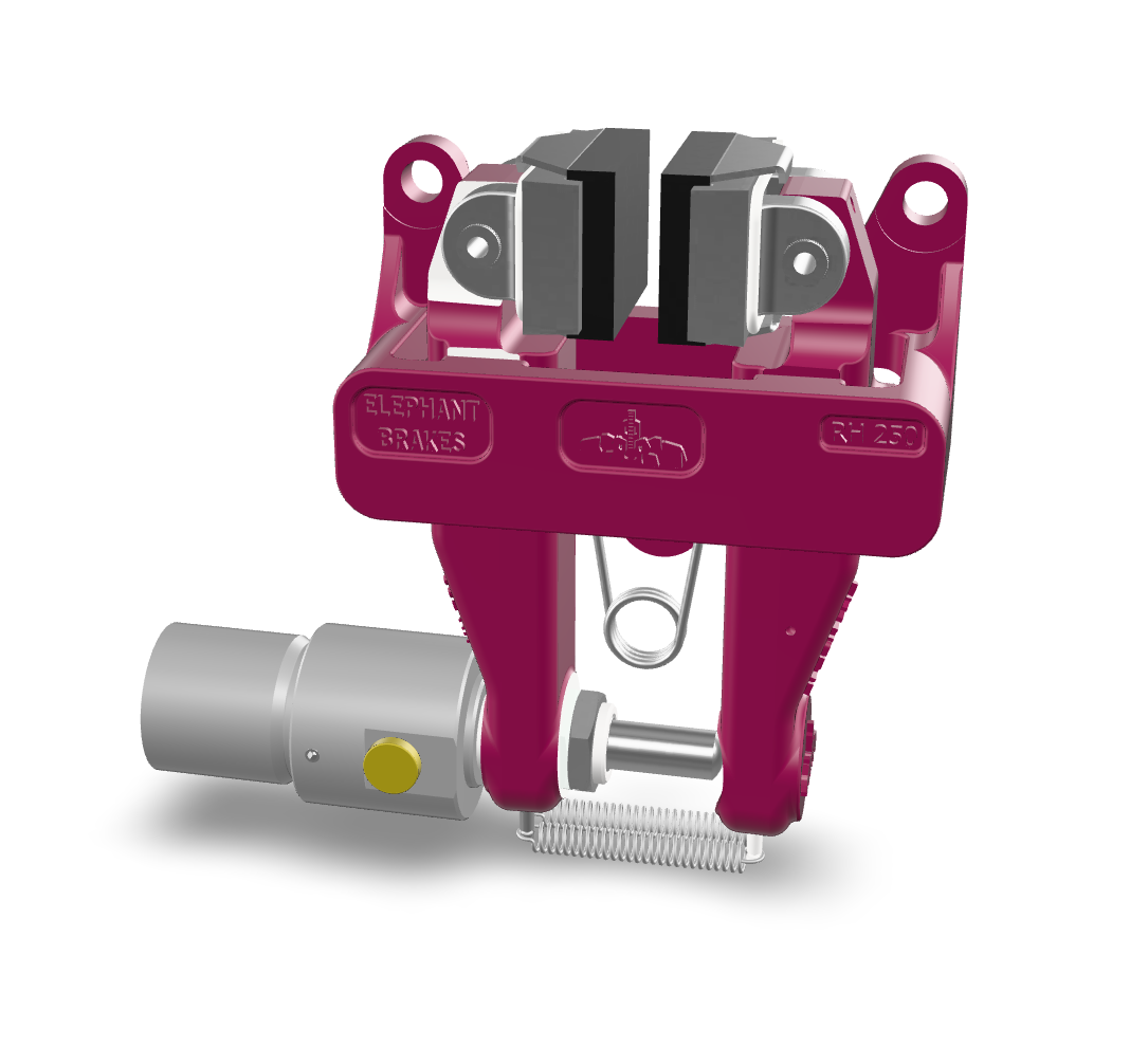 ATEK Drive浮动卡钳式制动器开启方式可为液压/弹簧组合结构