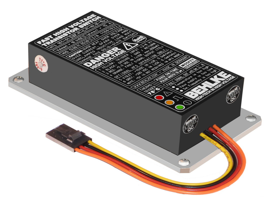 BEHLKE快速晶闸管开关实现高侧开关应用节省成本和体积